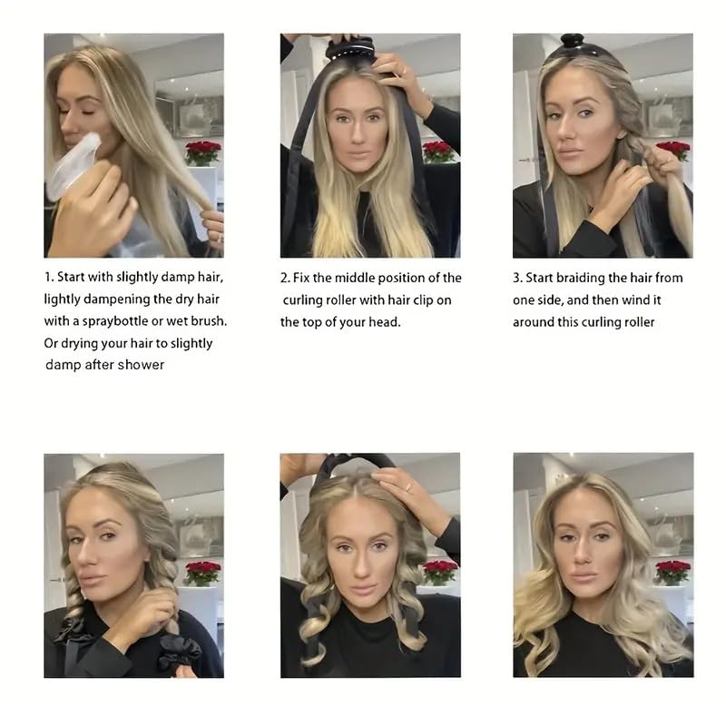 Beauté Secrets Heatless Curler for Women - Curlers Rollers for Women Curls Hair Roller Set for Effortless Styling