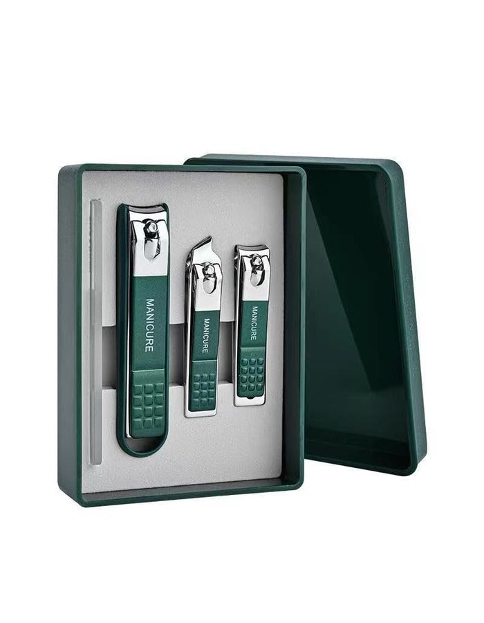 Beauté Secrets - Nail Cutter Set, Ultra Sharp Sturdy Fingernail Toenail Clipper Nail Clipper with Glass file 4 Pcs set