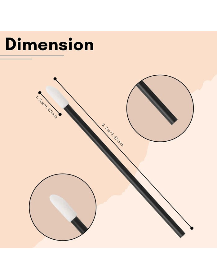 Beauté Secrets Disposable Lip Brush Pack of 50 | Lipstick & Lip Gloss Travel-Friendly Makeup Brushes
