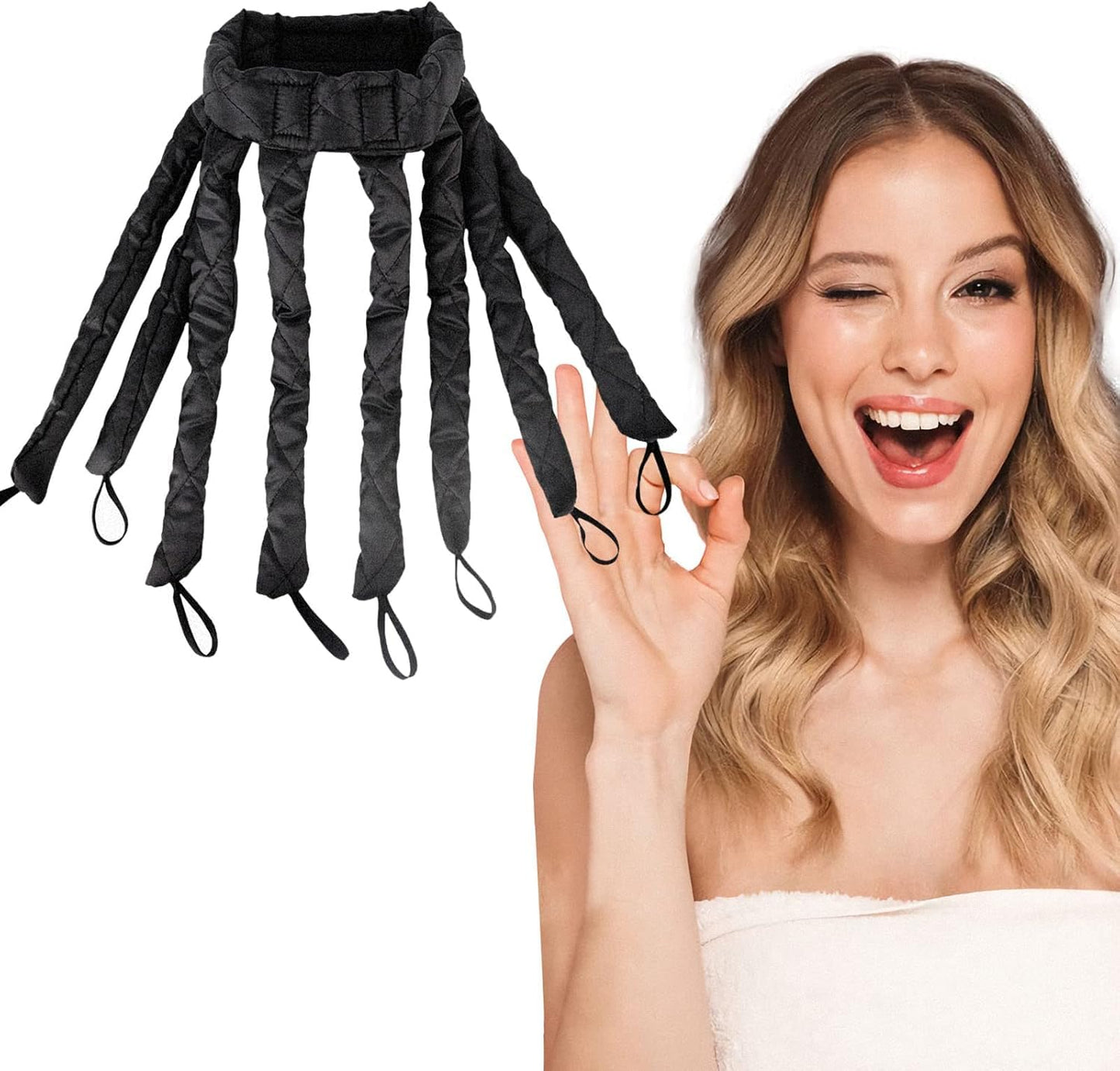Beauté Secrets Heatless Hair Curler, Heatless Curling Rod Headband for Long Hair