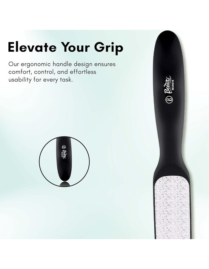 Beauté Secrets Double Sided Multidirectional Nickel Foot Scrubber