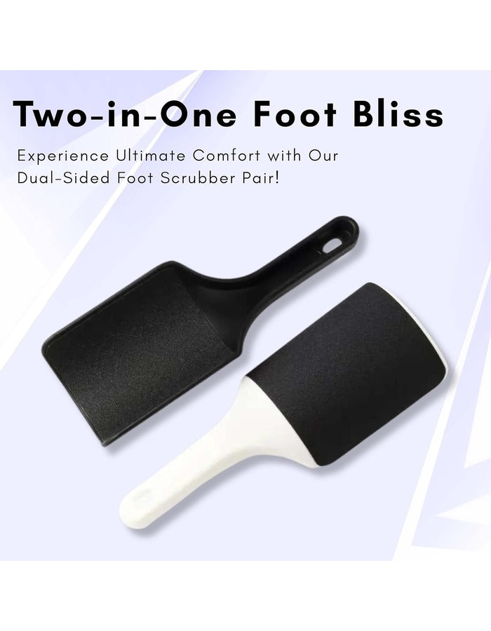 Beauté Secrets 2 Pieces Foot Scrubber, Foot Callus Scrubber, Double-Sided