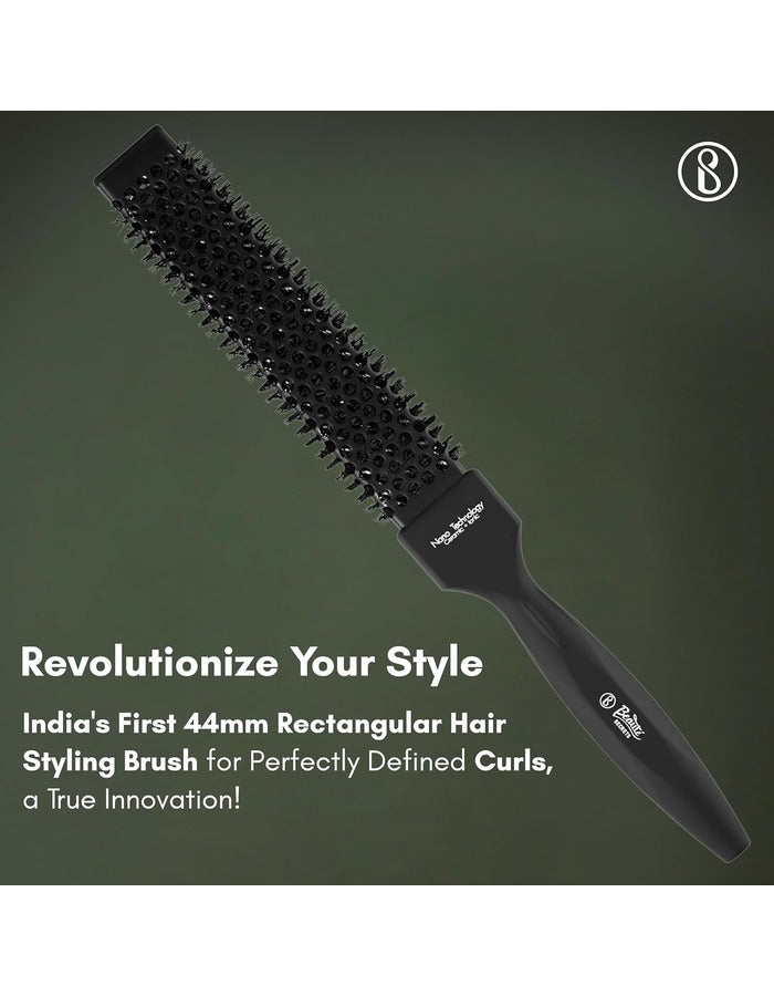 Beauté Secrets Thermal Rectangular 44mm Rectangular Hair Styling Brush