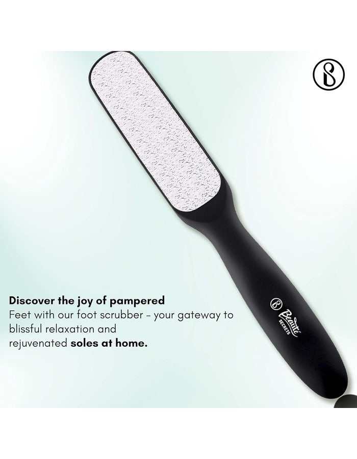 Beauté Secrets Double Sided Multidirectional Nickel Foot Scrubber