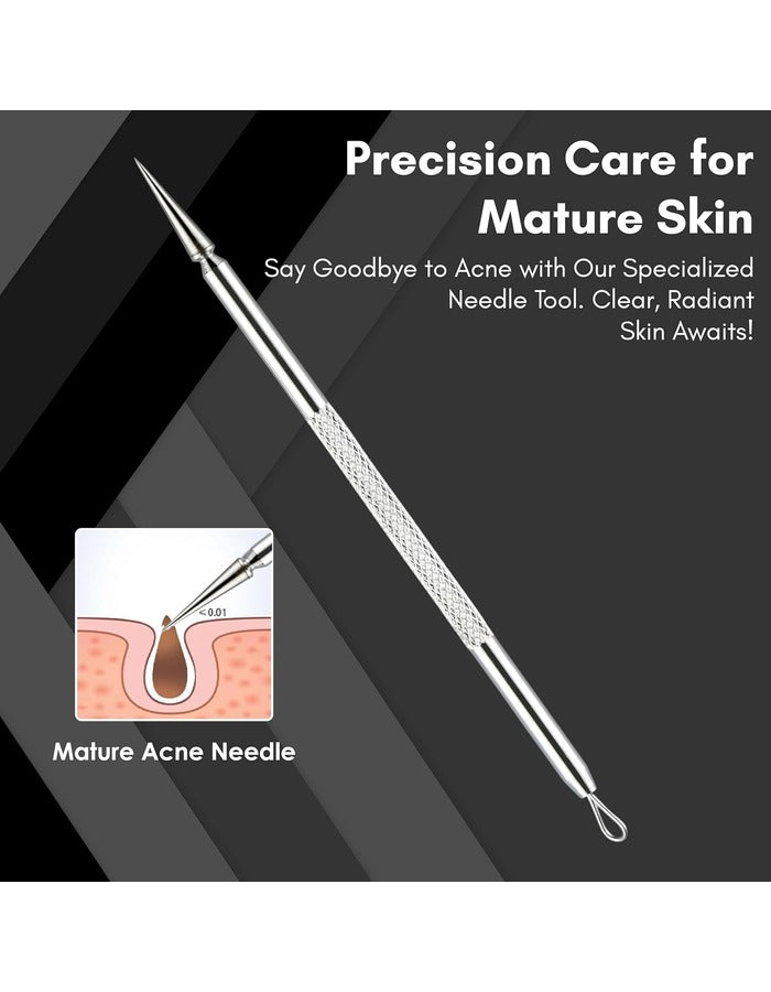 Beauté Secrets Stainless Steel Anti-Slid Handle Blackhead Remover Tools