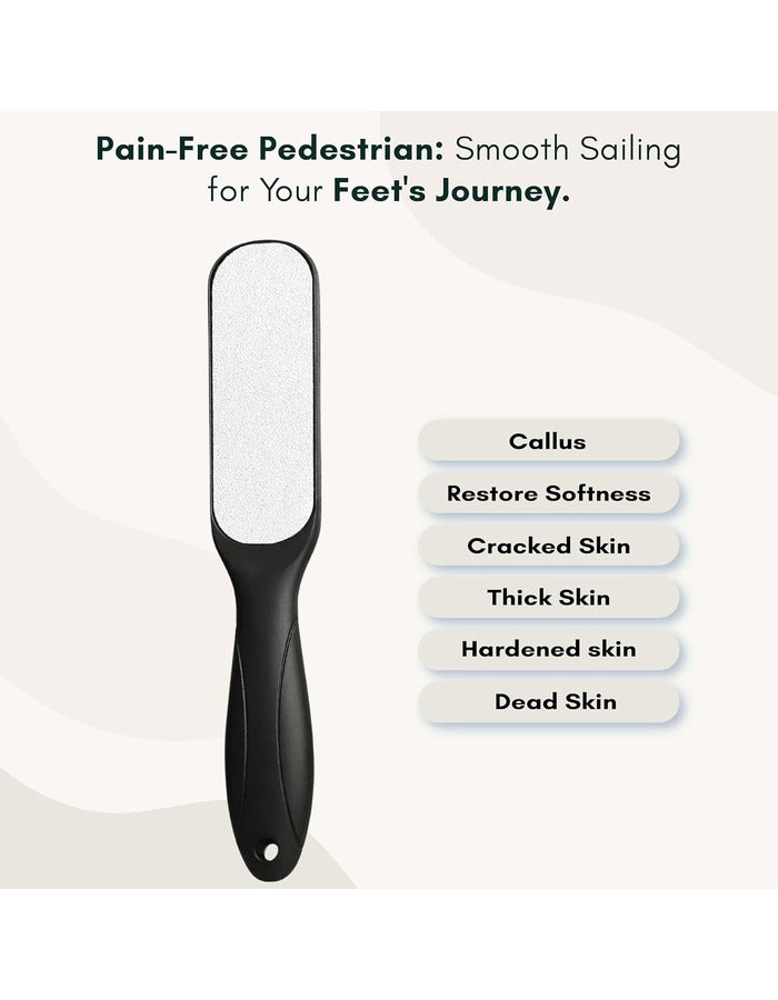 Beauté Secrets Double Sided Foot File Scrubber | Dead Skin & Callus Remover