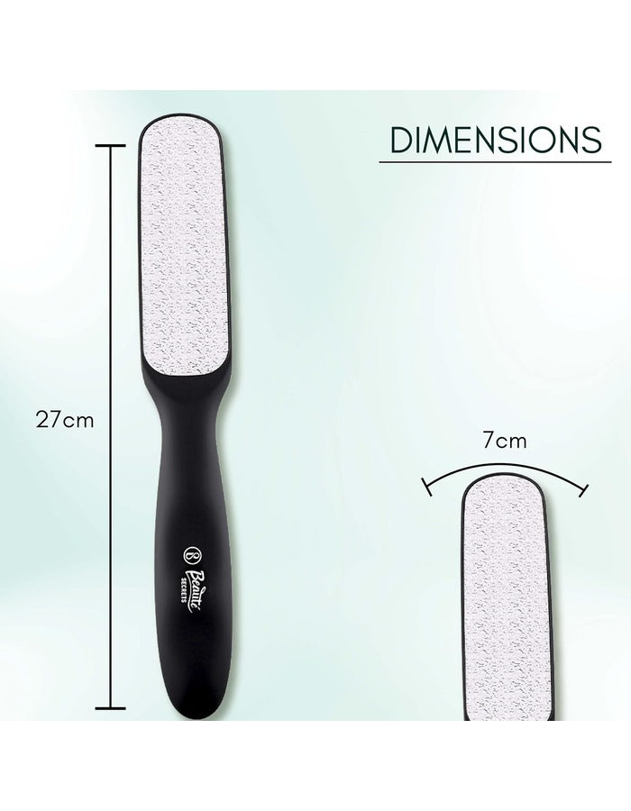 Beauté Secrets Double Sided Multidirectional Nickel Foot Scrubber