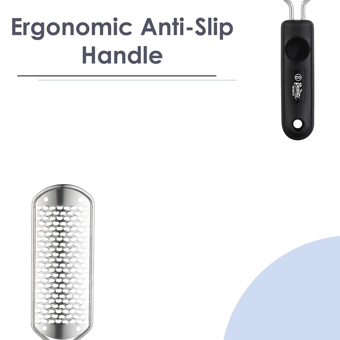 Beauté Secrets Essentials Pedicure Foot File Callus Remover, Foot Scrubber