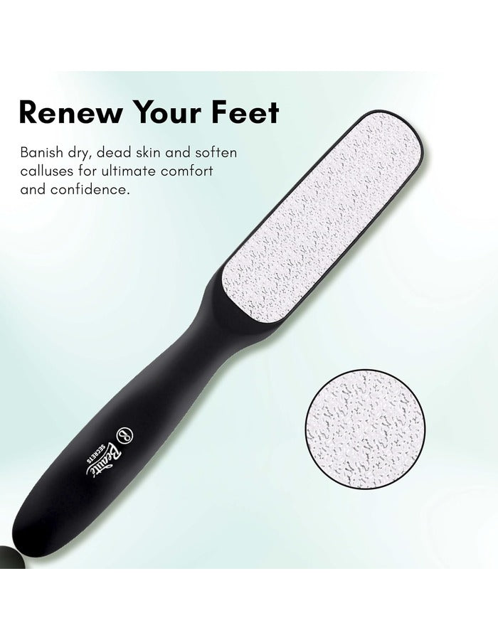 Beauté Secrets Double Sided Multidirectional Nickel Foot Scrubber