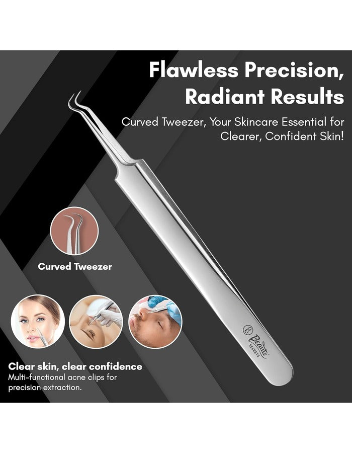 Beauté Secrets Stainless Steel Anti-Slid Handle Blackhead Remover Tools