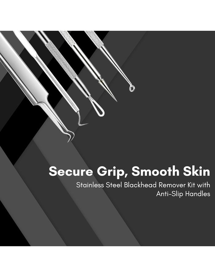Beauté Secrets Stainless Steel Anti-Slid Handle Blackhead Remover Tools