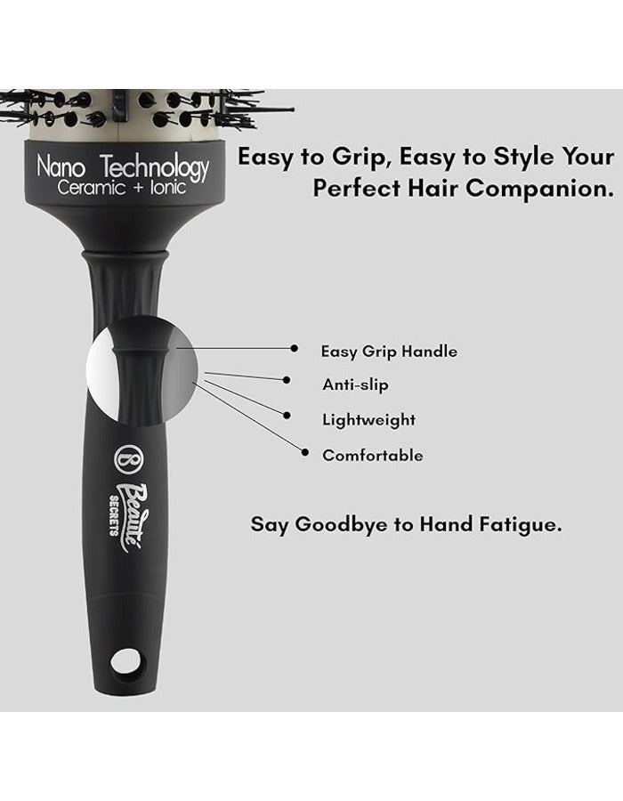 Beauté Secrets Super Gentle Round Brush for Blow Out - Salon Quality Hair Brushes