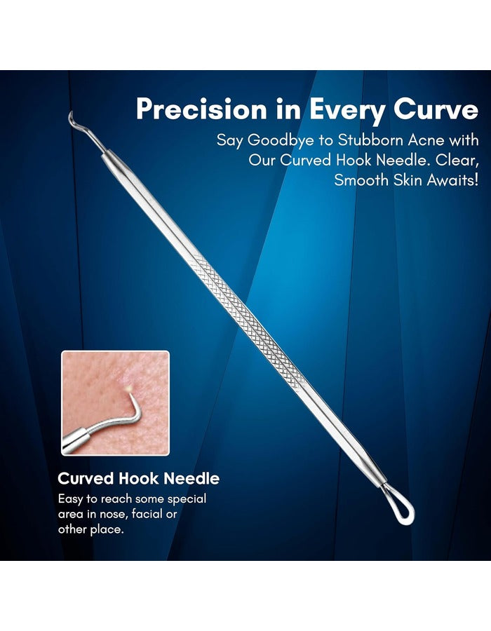 Beauté Secrets Blackhead Remover Pimple Extractor Tool, Acne Removal Kit