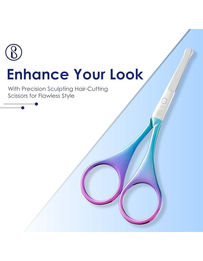 Beauté Secrets Scissors for Hair Cutting Nose Hair Scissors