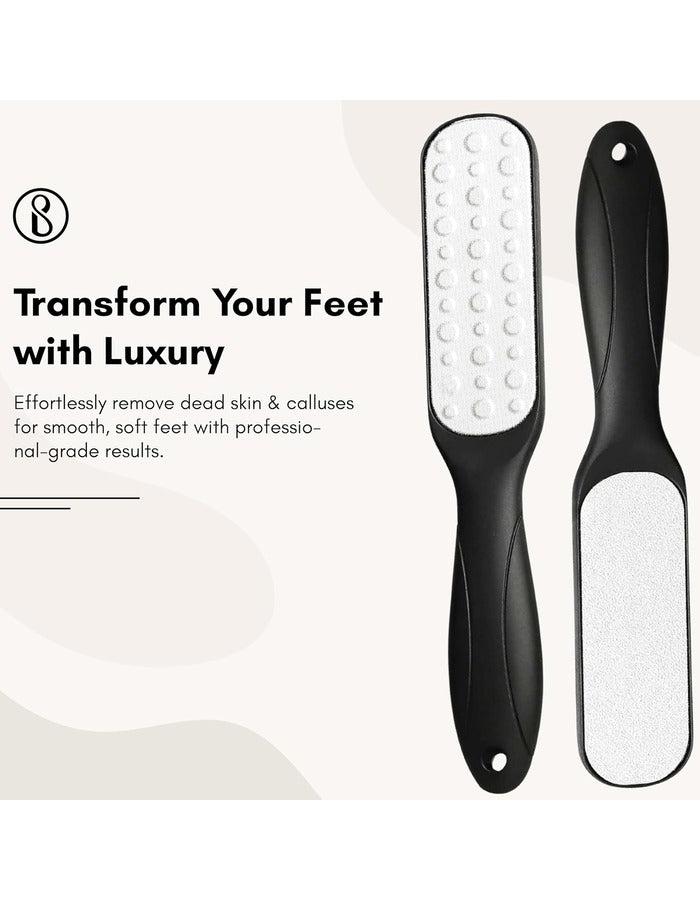 Beauté Secrets Double Sided Foot File Scrubber | Dead Skin & Callus Remover