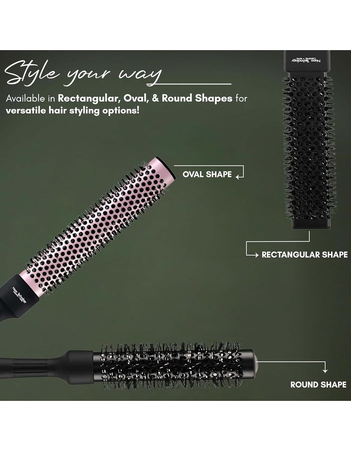 Beauté Secrets Thermal Rectangular 44mm Rectangular Hair Styling Brush