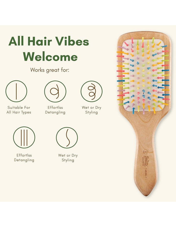 Beauté Secrets Wooden Paddle Hair Brush