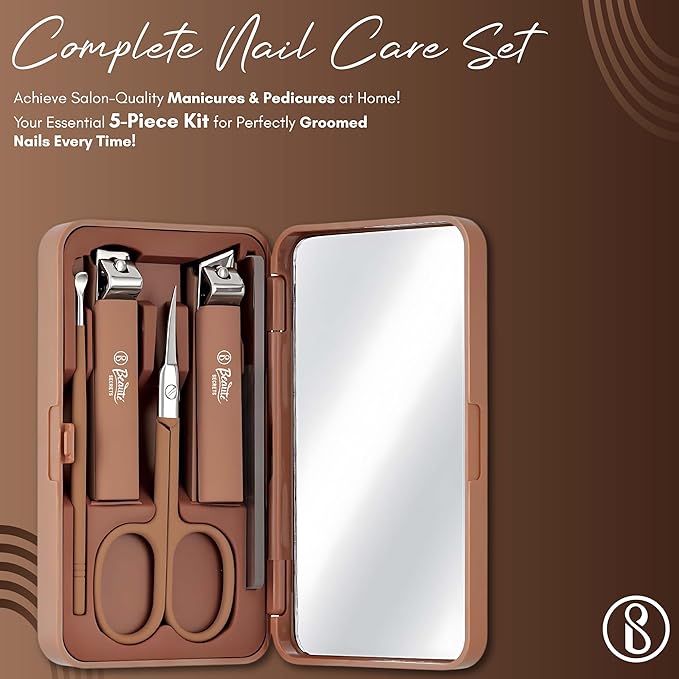 Beauté Secrets 5-Piece Nail Cutter Set, Nail Art Kit, Nail Care Set