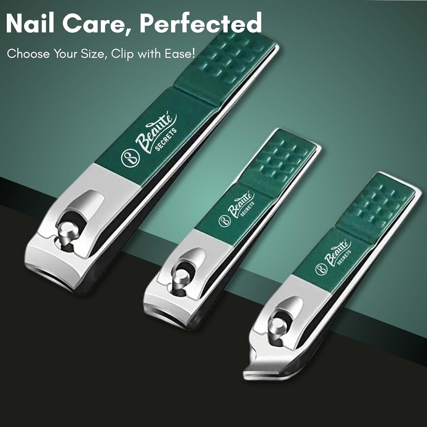 Beauté Secrets - Nail Cutter Set, Ultra Sharp Sturdy Fingernail Toenail Clipper Nail Clipper