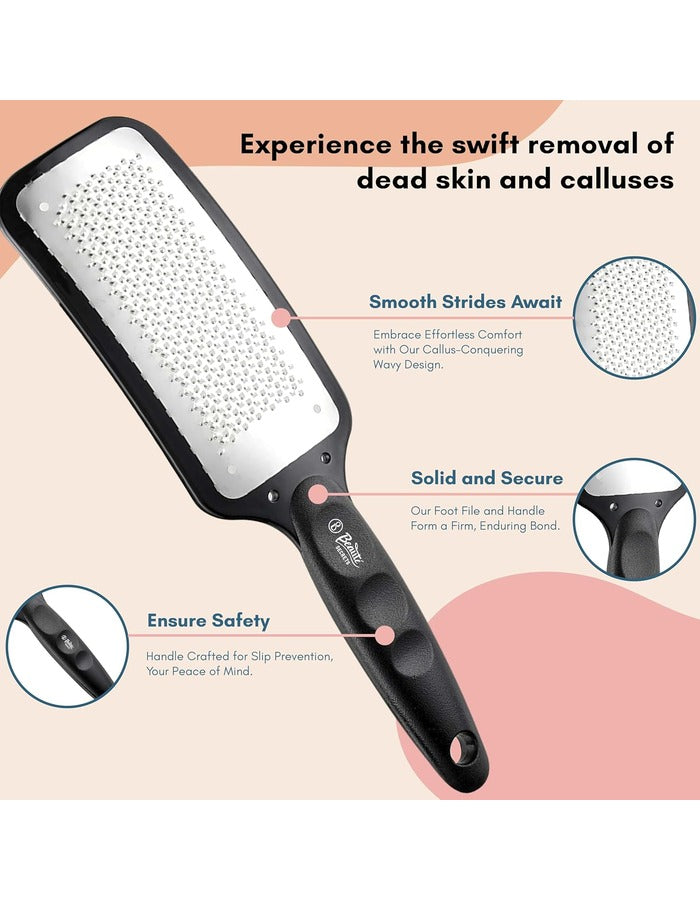 Beauté Secrets Foot File, Foot Scrubber for Dead Skin, Pedicure Tool