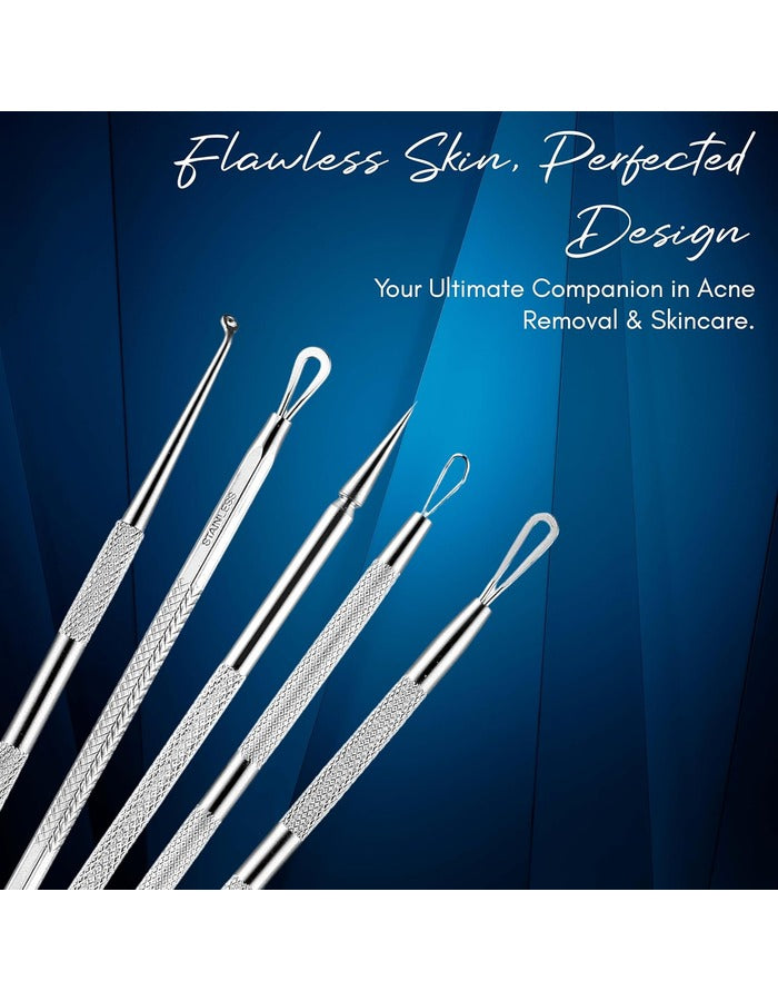 Beauté Secrets Blackhead Remover Pimple Extractor Tool, Acne Removal Kit