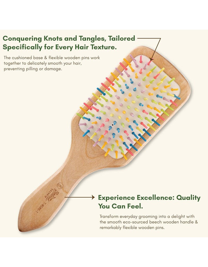 Beauté Secrets Wooden Paddle Hair Brush