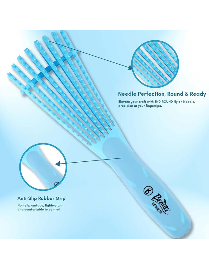 Beauté Secrets Paddle Detangling Hair Brush for Adults and Kids - Suitable for Wet & Dry
