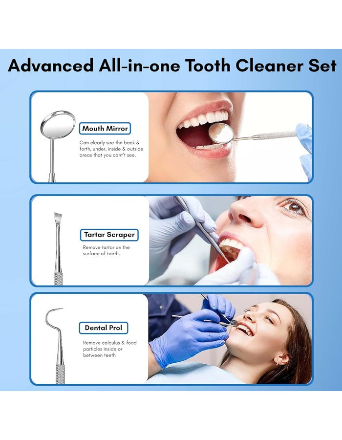 Beauté Secrets Dental Tools, Dental Pick Set 5Pcs Tooth Scraper