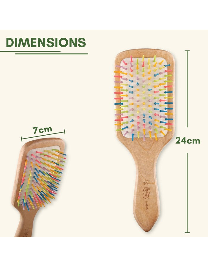 Beauté Secrets Wooden Paddle Hair Brush