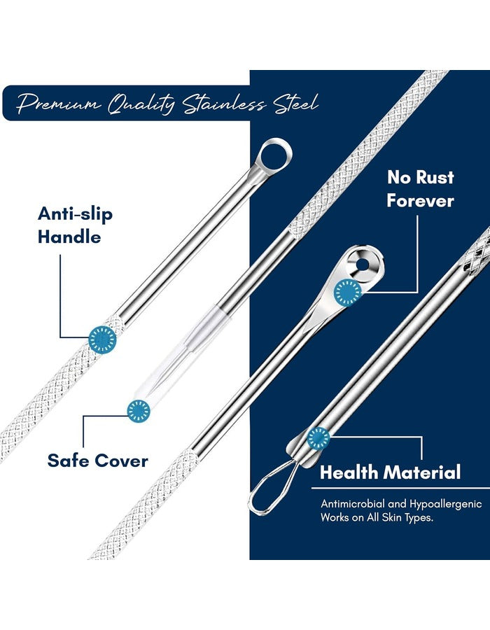 Beauté Secrets Blackhead Remover Pimple Extractor Tool, Acne Removal Kit