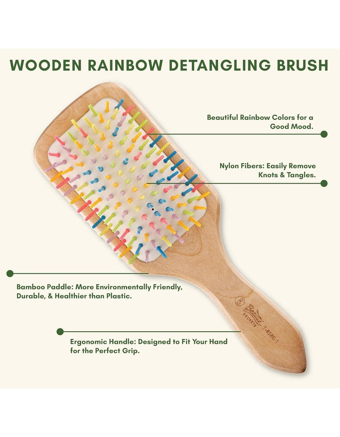 Beauté Secrets Wooden Paddle Hair Brush