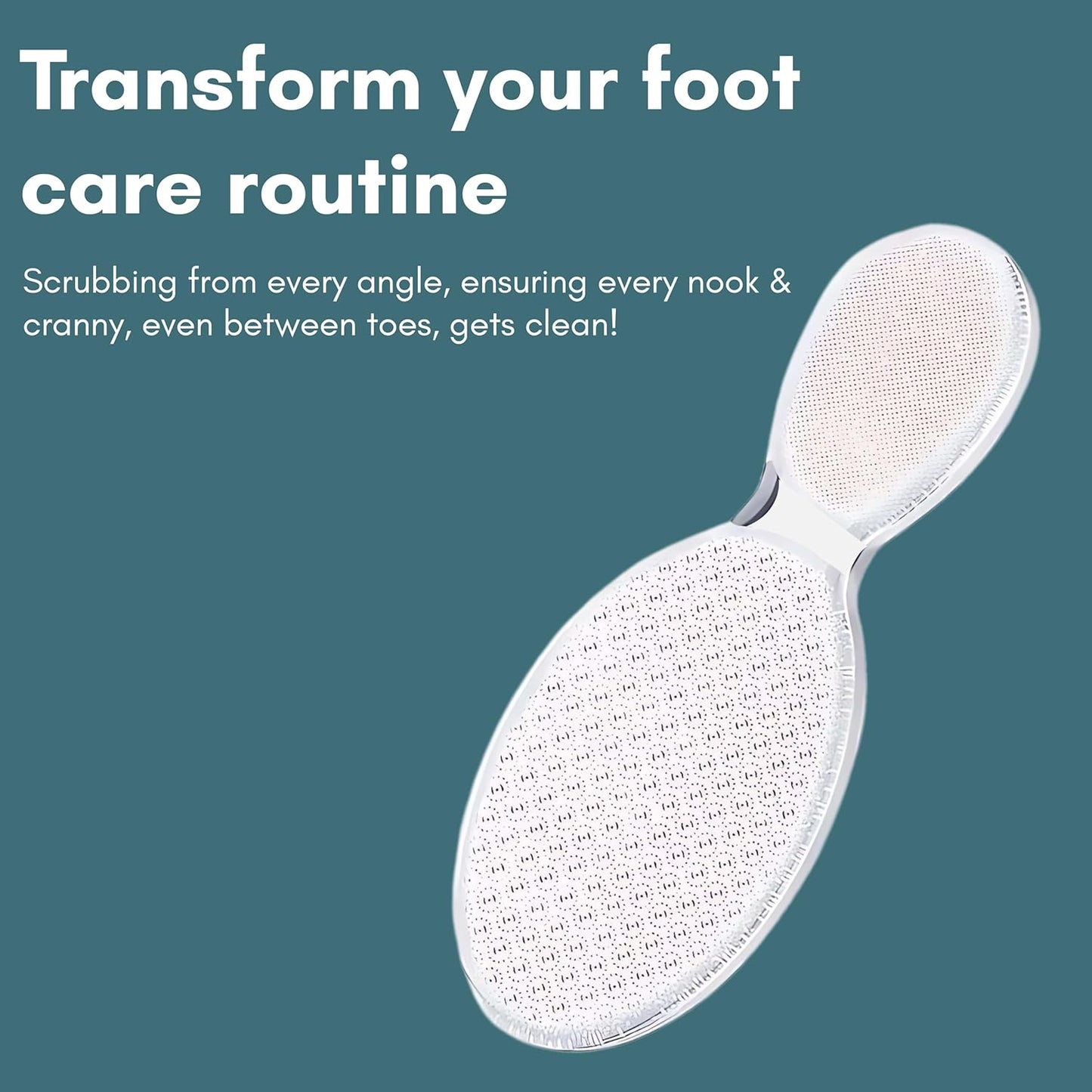 Beauté Secrets Glass Foot File, 8-Shaped Foot Scrubber for Dead Skin, Callus Remover, Heel Scrubber