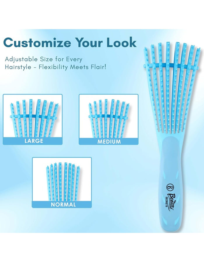 Beauté Secrets Paddle Detangling Hair Brush for Adults and Kids - Suitable for Wet & Dry