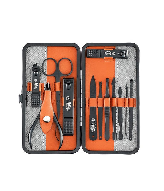 Beauté Secrets Nail Cutter Set 12 Pcs Nail Clipper Set with Nail Filer for Men & Women, Pedicure Kit for Thick Toenails & Fingernails, Manicure kit