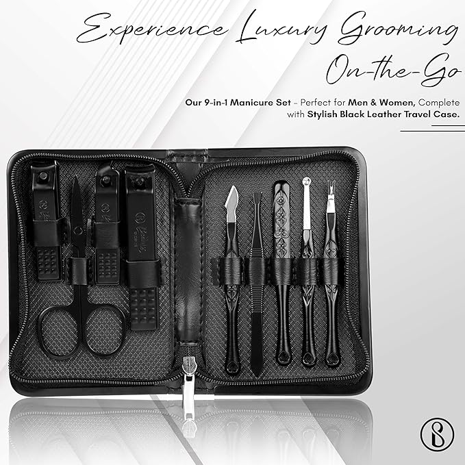 Beauté Secrets Manicure Set, Nail Clippers Set, Gifts for Men/Women