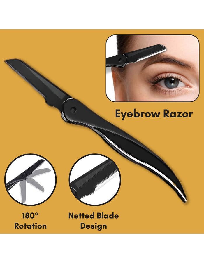 Beauté Secrets 8 Pcs Tweezers for Hair Remover, Eyebrow Plucker Kit, Brush and Comb, Eyebrow Pencil, Face Razor for woman