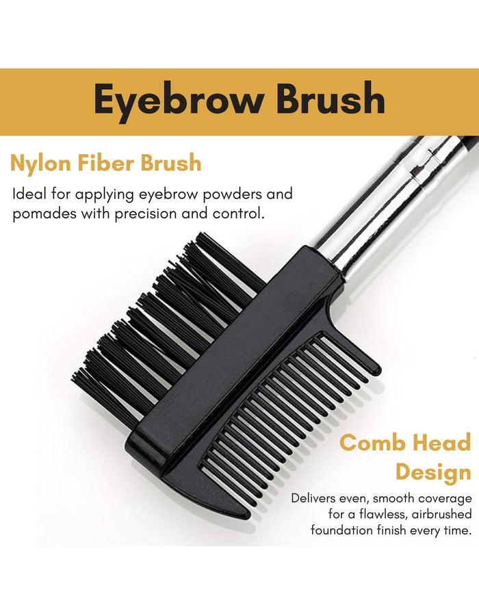 Beauté Secrets 8 Pcs Tweezers for Hair Remover, Eyebrow Plucker Kit, Brush and Comb, Eyebrow Pencil, Face Razor for woman