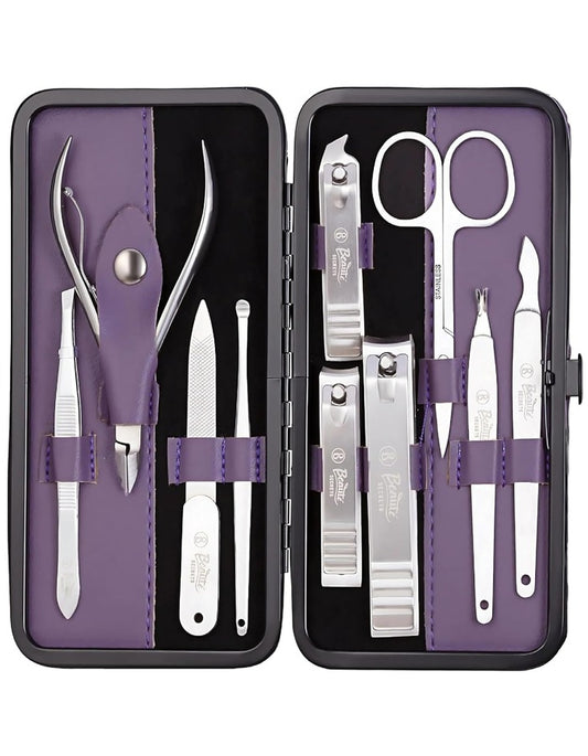 Beauté Secrets 10-Piece Nail Cutter Set – Premium Manicure Pedicure Kit for Women & Men