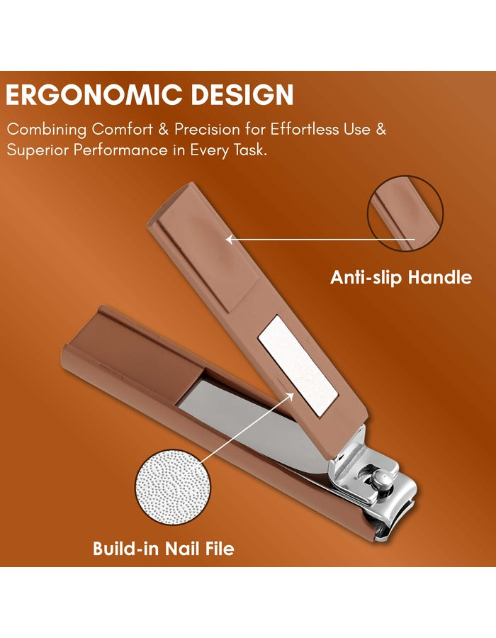 Beauté Secrets Nail Clippers for Thick Nails with Catcher