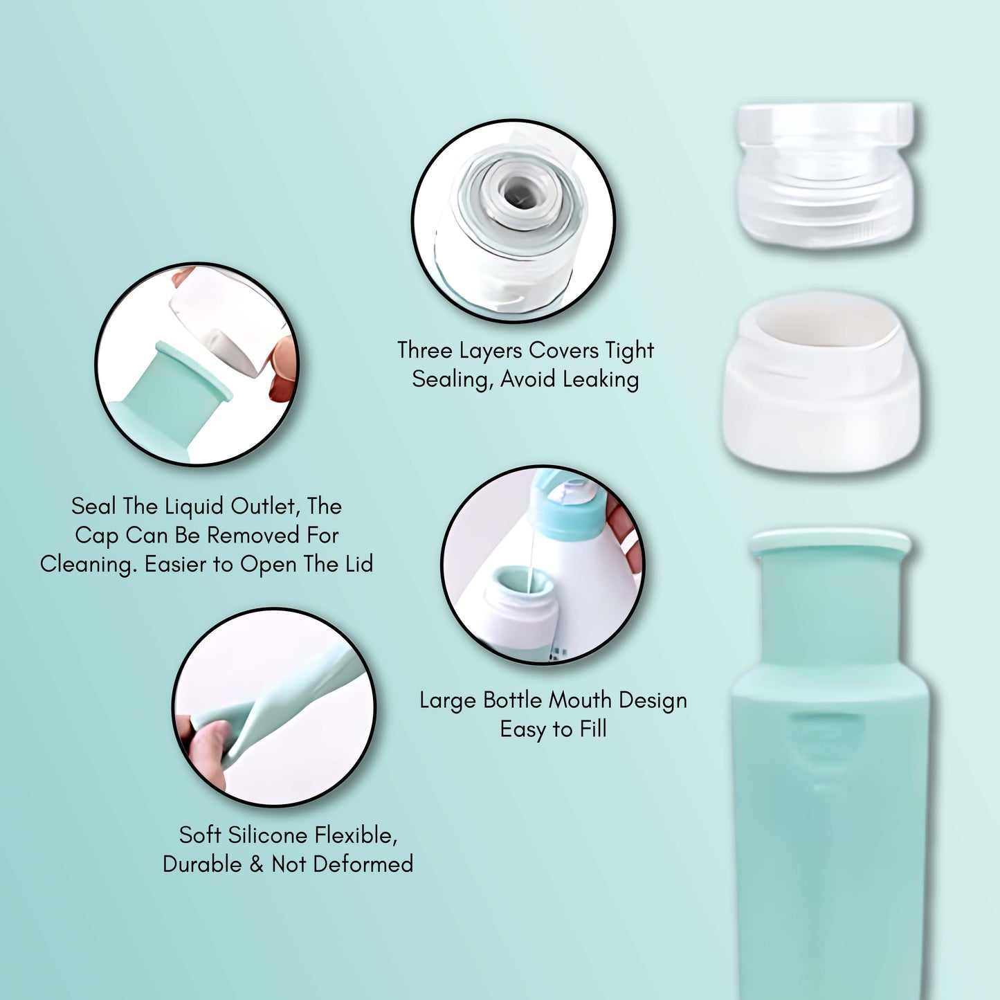Beauté Secrets 13 Pcs Travel Bottles For Toiletries Containers Kit