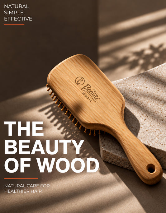 Beauté Secrets Wooden Paddle Hair Brush