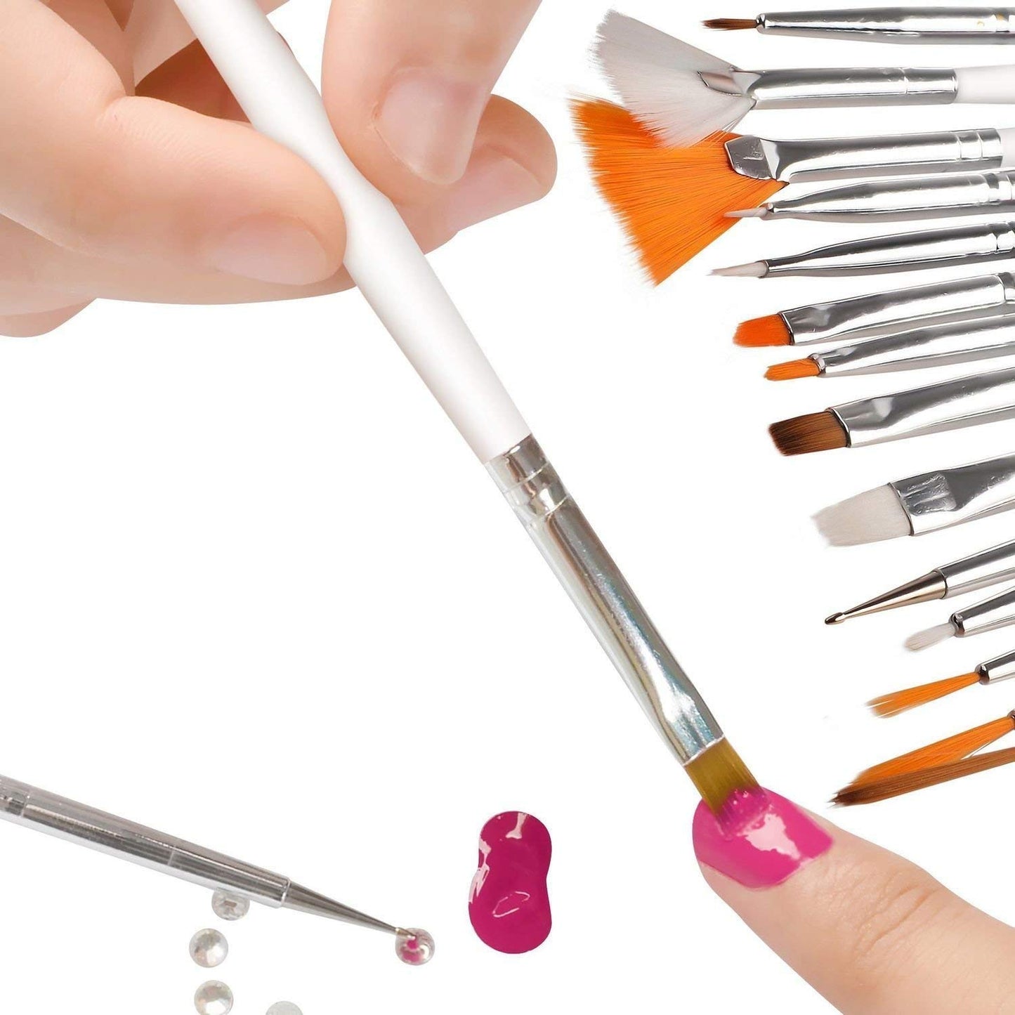 Beauté Secrets 15 Pcs Nail Art Design Dotting Painting Drawing Polish Brush