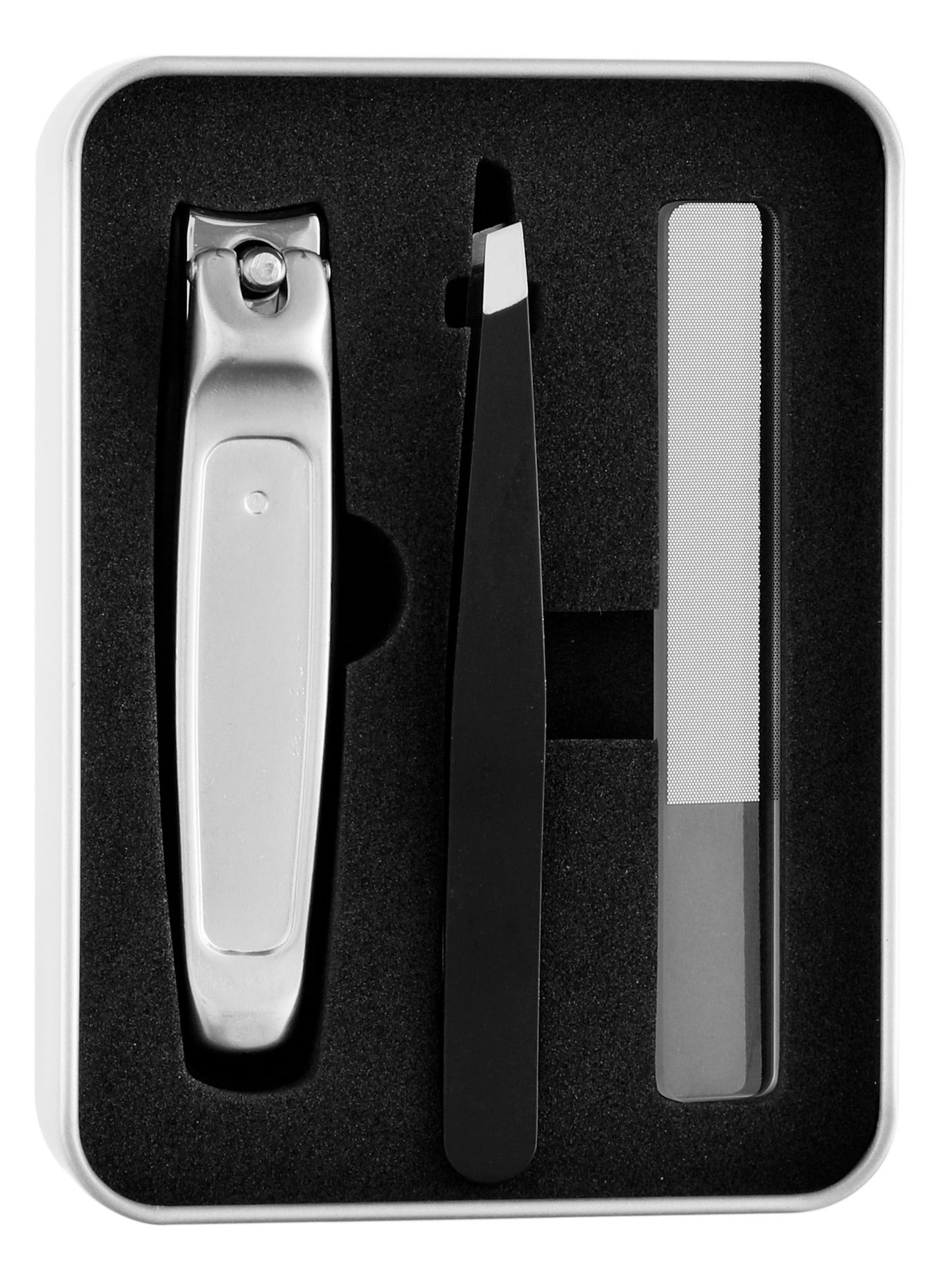 Beauté Secrets 3 piece Set Extra Large Toenail Clippers, Tweezer and Nail Filer for Thick Nails