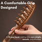 Beauté Secrets Wooden Scalp Massager Hair Growth Brush | Sandalwood Head Massager & Stress Relief Comb Brown
