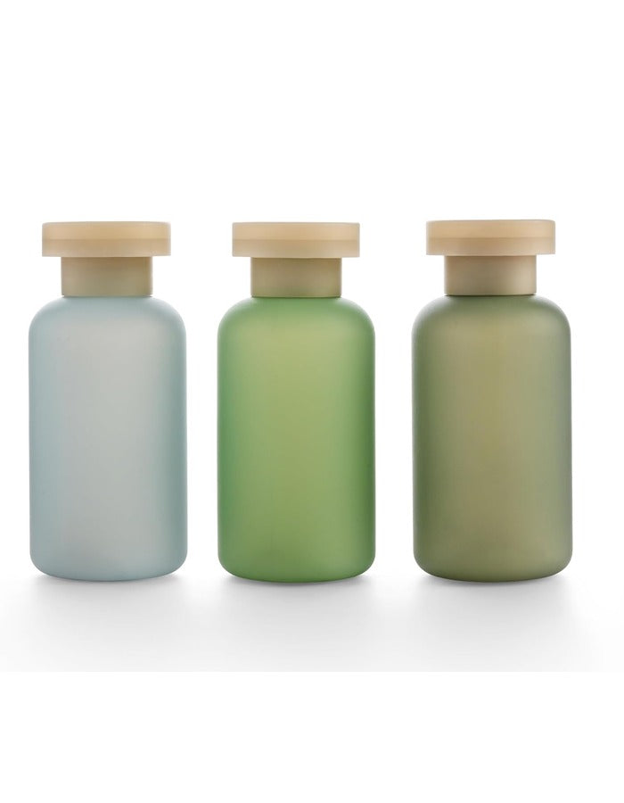 Beauté Secrets Travel Size Bottles Set of 3 | Leakproof Refillable Shampoo & Lotion Containers | Soft Squeeze Cosmetic Travel Bottles | TSA Approved Toiletry Bottles