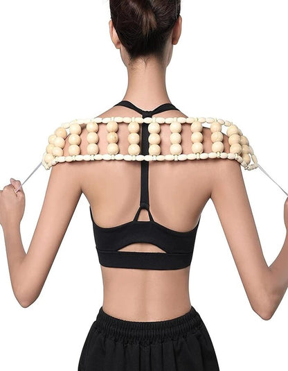 Beauté Secrets Wooden Anti Cellulite Massager & Lymphatic Drainage Massage Tool