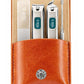 Beauté Secrets Nail Cutter Set for Men & Women | Premium Nail Clipper Kit with File & Ear Cleaner | Pocket Size Grooming Kit with Leather Case, Brown