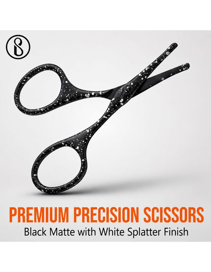 Beauté Secrets Scissors for Hair Cutting, Rounded Facial Hair Nasal Scissors