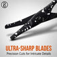 Beauté Secrets Scissors for Hair Cutting, Rounded Facial Hair Nasal Scissors