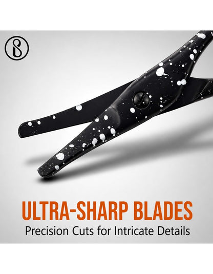 Beauté Secrets Scissors for Hair Cutting, Rounded Facial Hair Nasal Scissors